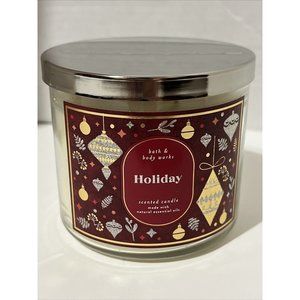NEW Bath & Body Works HOLIDAY Scented Candle 3 Wick 14.5 oz Large Christmas